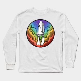 Gay Pride Rocket Long Sleeve T-Shirt